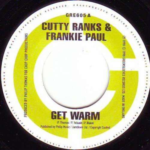 Cover Cutty Ranks & Frankie Paul - Get Warm (7) Schallplatten Ankauf