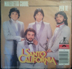 Cover I Santo California - Maledetto Cuore / Per Te (7, Single) Schallplatten Ankauf