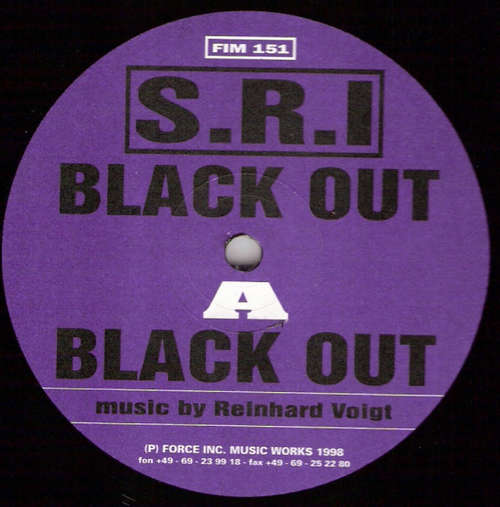 Cover S.R.I. - Black Out (12) Schallplatten Ankauf