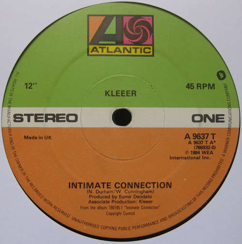 Cover Kleeer - Intimate Connection (12) Schallplatten Ankauf