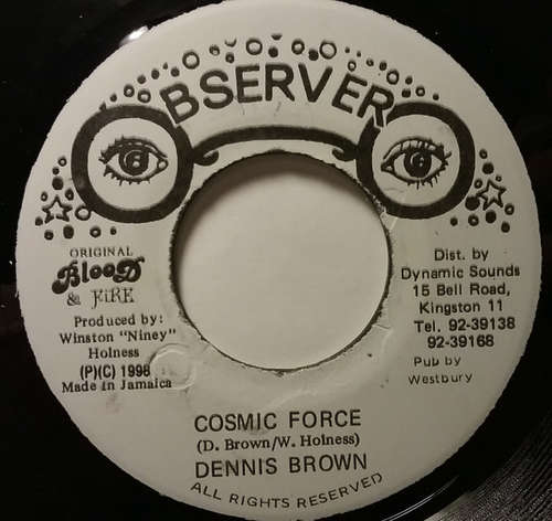 Cover Dennis Brown - Cosmic Force (7) Schallplatten Ankauf