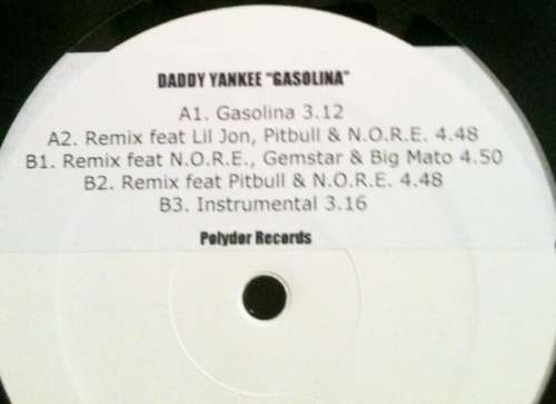 Cover Daddy Yankee - Gasolina (12, W/Lbl, Sti) Schallplatten Ankauf