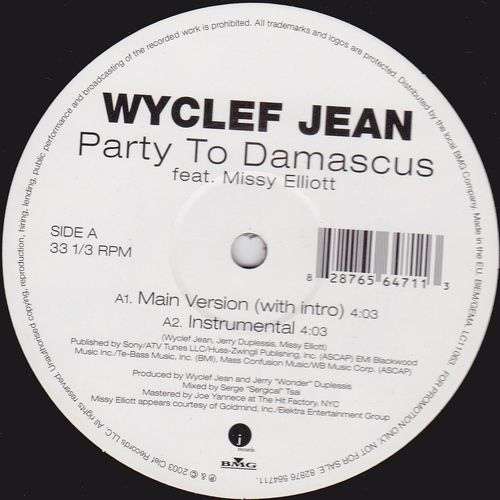Cover Wyclef Jean Feat. Missy Elliott - Party To Damascus (12, Promo) Schallplatten Ankauf