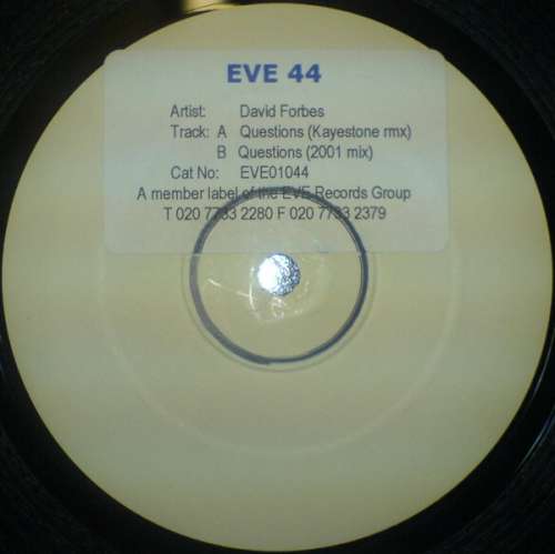 Cover David Forbes - Eve 44 (12, W/Lbl, Sti) Schallplatten Ankauf