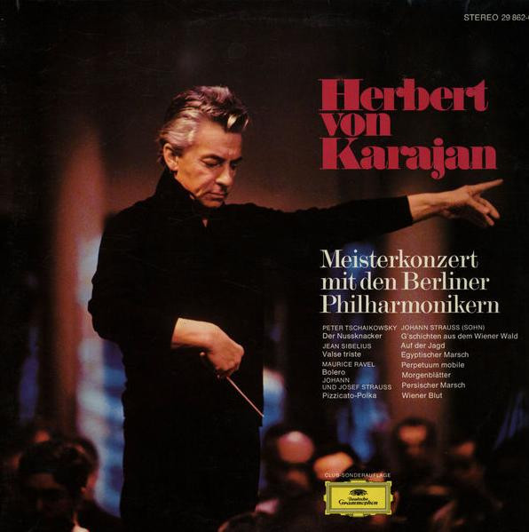 Cover Herbert von Karajan, Berliner Philharmoniker - Meisterkonzert mit den Berliner Philharmonikern (2xLP, Comp, Club) Schallplatten Ankauf