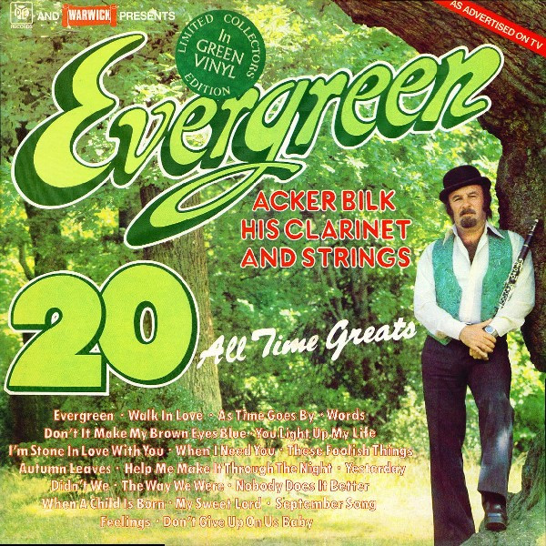 Cover Acker Bilk His Clarinet And Strings - Evergreen (LP, Album, Ltd, Gre) Schallplatten Ankauf