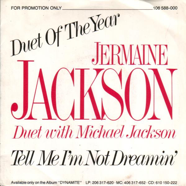 Bild Jermaine Jackson Duet With Michael Jackson - Tell Me I'm Not Dreamin’ (Too Good To Be True) (7, Single, Promo) Schallplatten Ankauf
