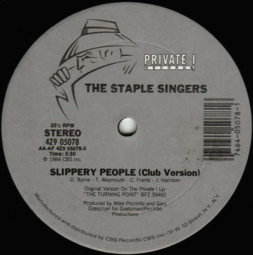 Cover The Staple Singers - Slippery People (12, Single) Schallplatten Ankauf