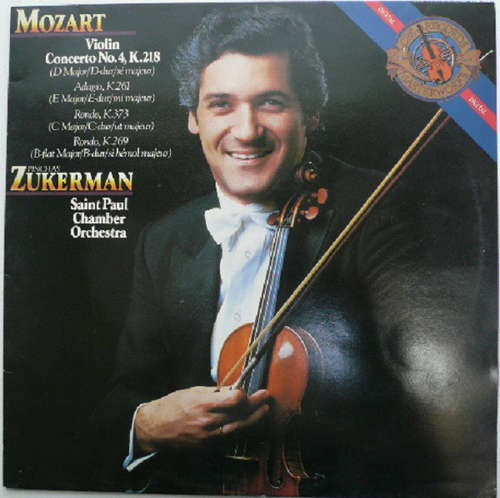Cover Mozart*, Pinchas Zukerman, Saint Paul Chamber Orchestra* - Violin Concerto No. 4, K.218 (LP) Schallplatten Ankauf