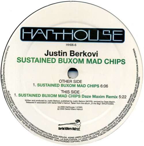 Cover Justin Berkovi - Sustained Buxom Mad Chips (12) Schallplatten Ankauf