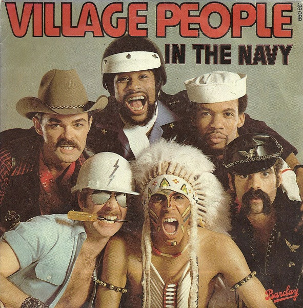 Cover Village People - In The Navy (7, Single, Pap) Schallplatten Ankauf