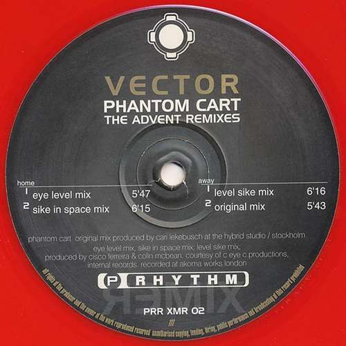 Cover Vector - Phantom Cart (The Advent Remixes) (12, Red) Schallplatten Ankauf