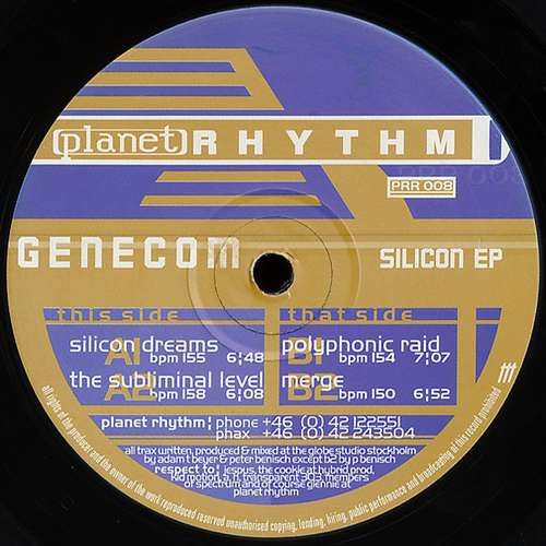 Cover Genecom - Silicon EP (12, EP) Schallplatten Ankauf
