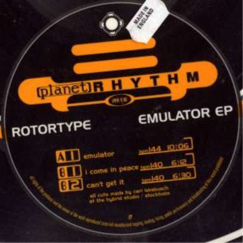 Cover Rotortype - Emulator EP (12, EP, Ltd, Pic) Schallplatten Ankauf