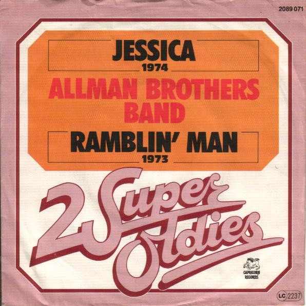 Cover The Allman Brothers Band - Jessica / Ramblin' Man (7, Single, RE) Schallplatten Ankauf