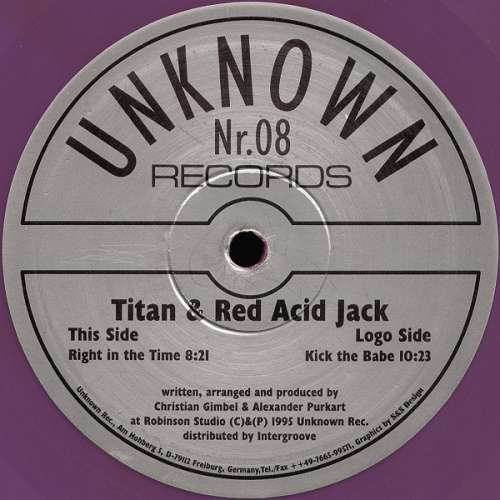 Cover Titan & Red Acid Jack - Right In The Time / Kick The Babe (10, Pur) Schallplatten Ankauf