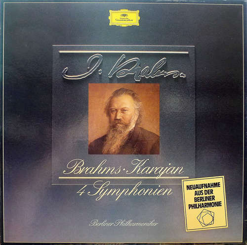 Cover Brahms* - Karajan*, Berliner Philharmoniker - 4 Symphonien (4xLP + Box) Schallplatten Ankauf
