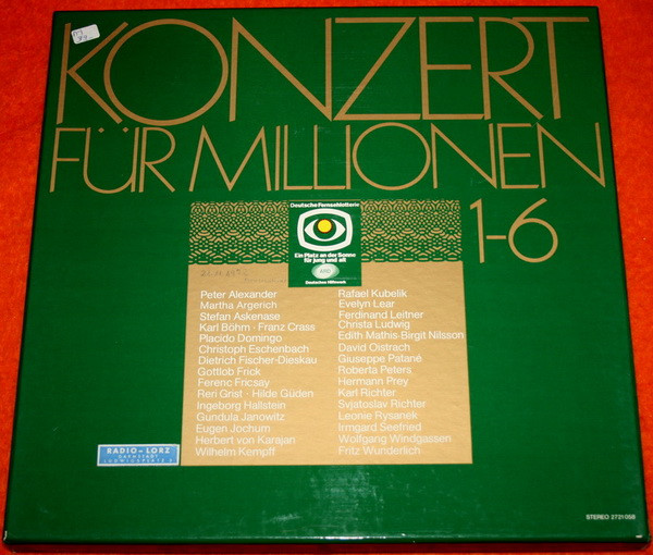 Cover Various - Konzert Für Millionen 1-6 (6xLP, Comp + Box) Schallplatten Ankauf