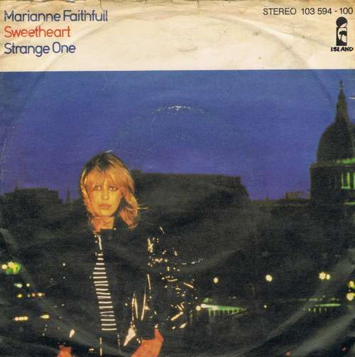 Cover Marianne Faithfull - Sweetheart / Strange One (7, Single) Schallplatten Ankauf