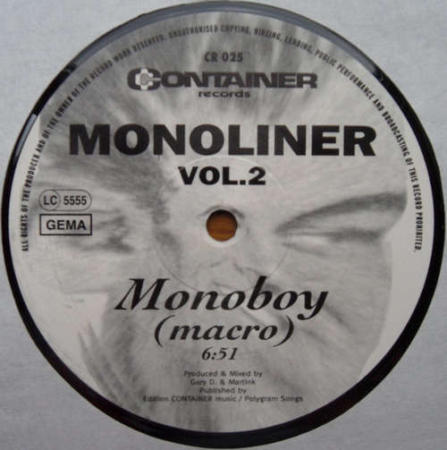Cover Monoliner - Vol. 2 (12) Schallplatten Ankauf