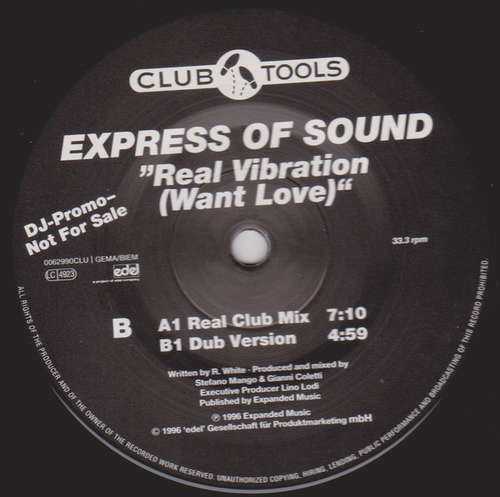 Cover Express Of Sound - Real Vibration (Want Love) (12, Promo) Schallplatten Ankauf