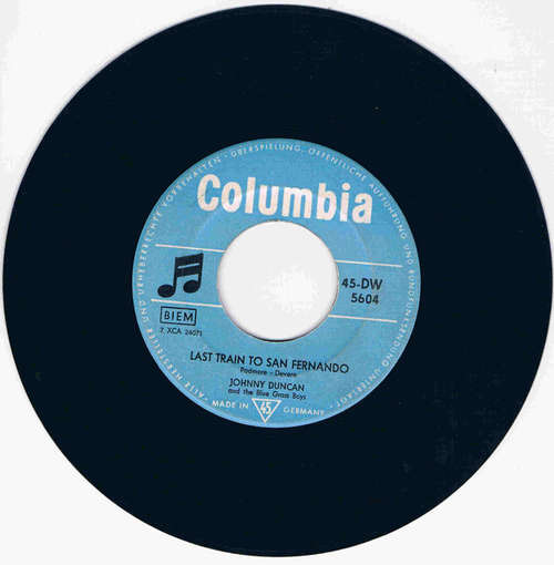Bild Johnny Duncan And The Blue Grass Boys* - Last Train To San Fernando (7, Single, Mono) Schallplatten Ankauf