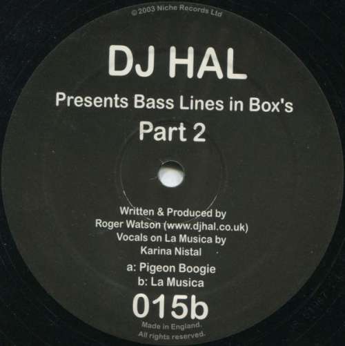 Cover DJ Hal - Bass Lines in Box's Part 2 (12) Schallplatten Ankauf