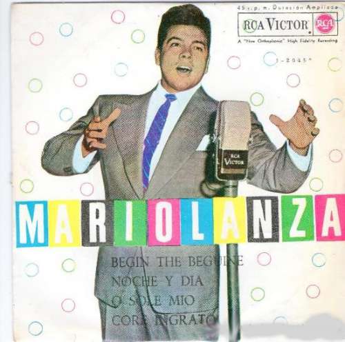 Cover Mario Lanza - Begin The Beguine / Noche Y Día / O Sole Mio / Core Ingrato (7, EP) Schallplatten Ankauf