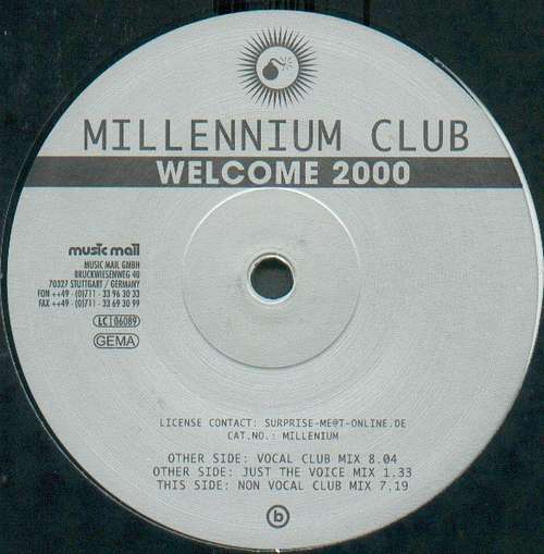 Cover Welcome 2000 - The Ultimate 2000 Club Anthem Schallplatten Ankauf