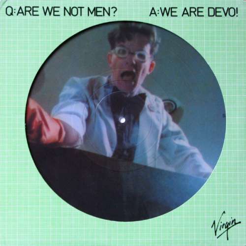 Cover Devo - Q: Are We Not Men? A: We Are Devo! (LP, Album, Pic + Flexi, 7) Schallplatten Ankauf