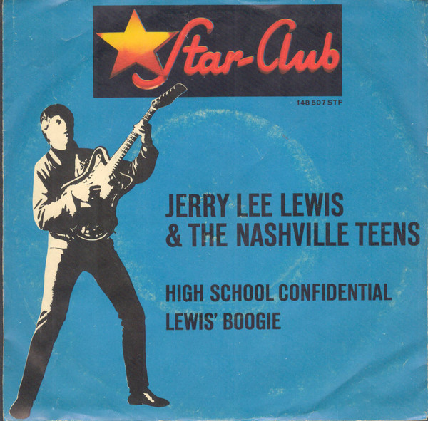 Cover Jerry Lee Lewis & The Nashville Teens - High School Confidential / Lewis' Boogie (7, Single) Schallplatten Ankauf