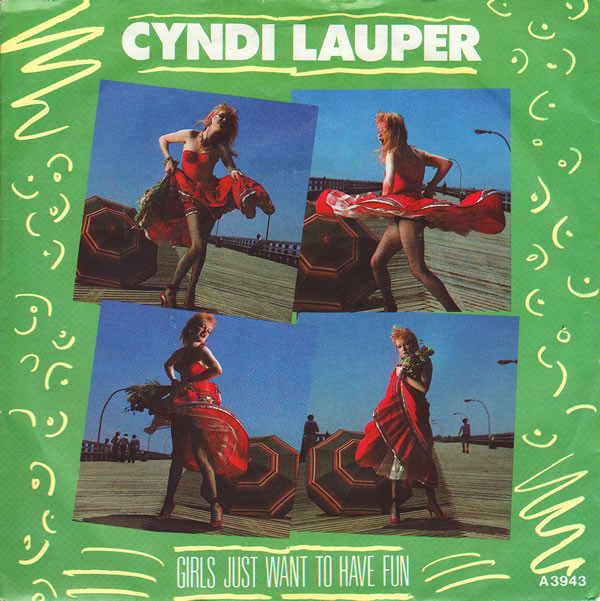 Cover Cyndi Lauper - Girls Just Want To Have Fun (7, Single, Pap) Schallplatten Ankauf