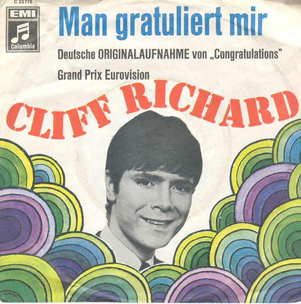 Cover Cliff Richard - Man Gratuliert Mir (Congratulations) (7, Single) Schallplatten Ankauf