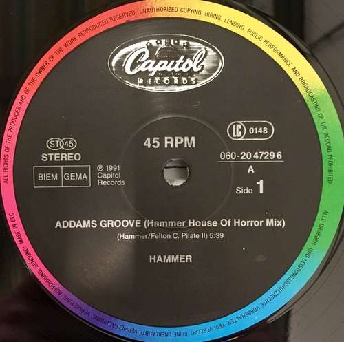 Cover MC Hammer - Addams Groove Remix (12) Schallplatten Ankauf