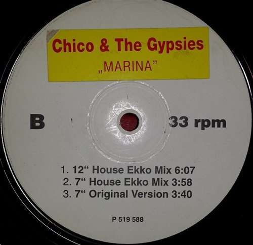 Cover Chico & The Gypsies - Marina (12) Schallplatten Ankauf