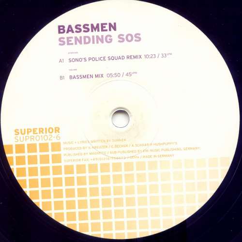 Cover Bassmen - Sending SOS (12) Schallplatten Ankauf