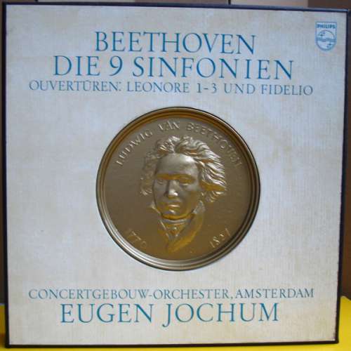 Cover Beethoven* - Concertgebouw-Orchester, Amsterdam*, Eugen Jochum - Die 9 Sinfonien, Ouvertüren: Leonore 1 -3 Und Fidelio (9xLP + Box) Schallplatten Ankauf