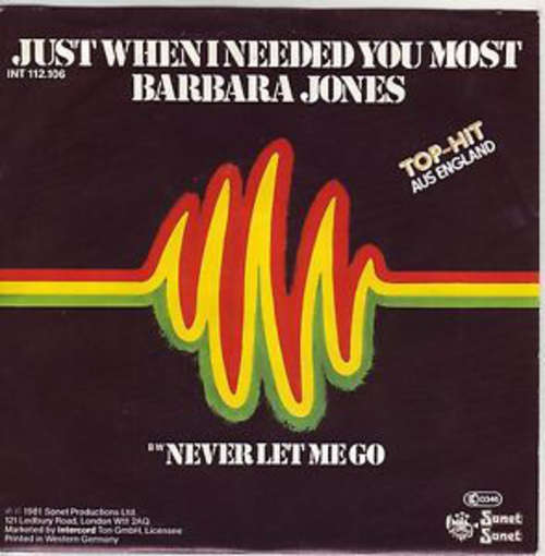 Bild Barbara Jones - Just When I Needed You Most (7, Single) Schallplatten Ankauf