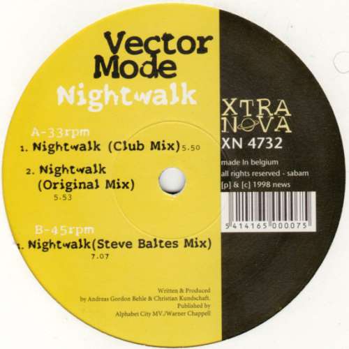 Cover Vector Mode - Nightwalk (12) Schallplatten Ankauf