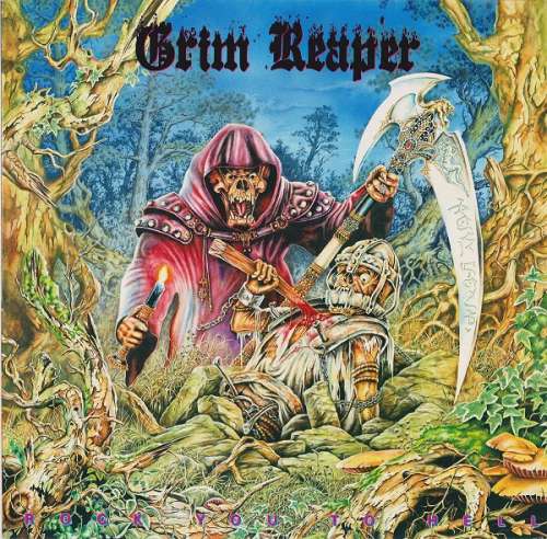 Cover Grim Reaper (3) - Rock You To Hell (LP, Album) Schallplatten Ankauf