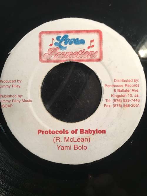 Cover Yami Bolo - Protocols Of Babylon (7) Schallplatten Ankauf