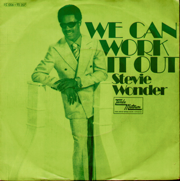 Cover Stevie Wonder - We Can Work It Out (7, Single) Schallplatten Ankauf