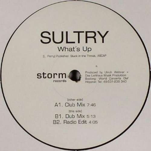 Cover Sultry - What's Up (12) Schallplatten Ankauf