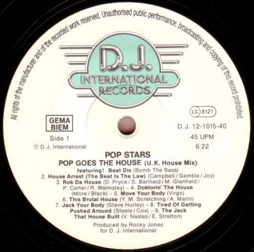 Cover Pop Stars - Pop Goes The House (12, P/Mixed) Schallplatten Ankauf