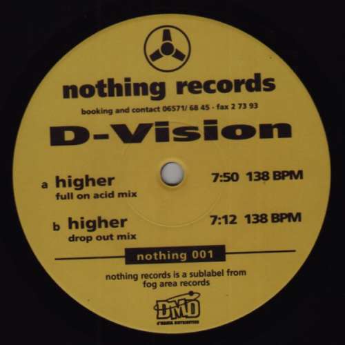 Cover D-Vision (2) - Higher (12) Schallplatten Ankauf