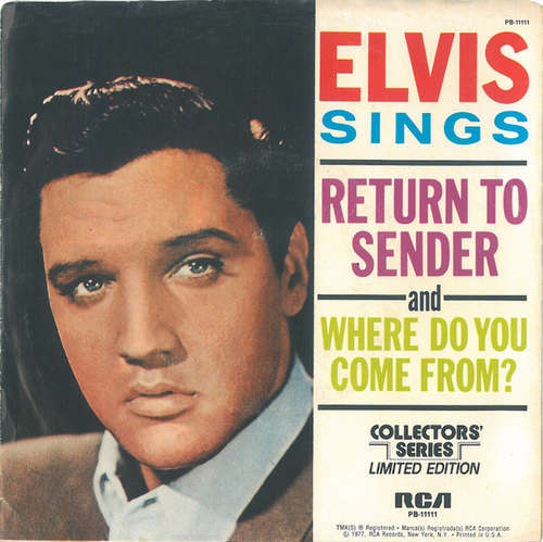 Cover Elvis* - Return To Sender (7, Single, Mono, Ltd, RE) Schallplatten Ankauf