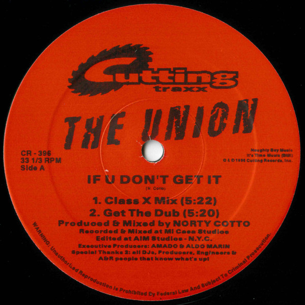 Cover The Union - If U Don't Get It (12) Schallplatten Ankauf