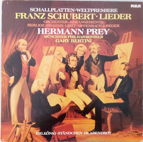 Cover Hermann Prey, Münchner Philharmoniker, Gary Bertini, Franz Schubert - Berühmte Lieder In Orchesterbearbeitung (LP, Album) Schallplatten Ankauf