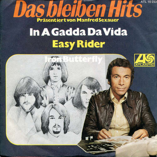Cover Iron Butterfly - In A Gadda Da Vida / Easy Rider (7, Single) Schallplatten Ankauf
