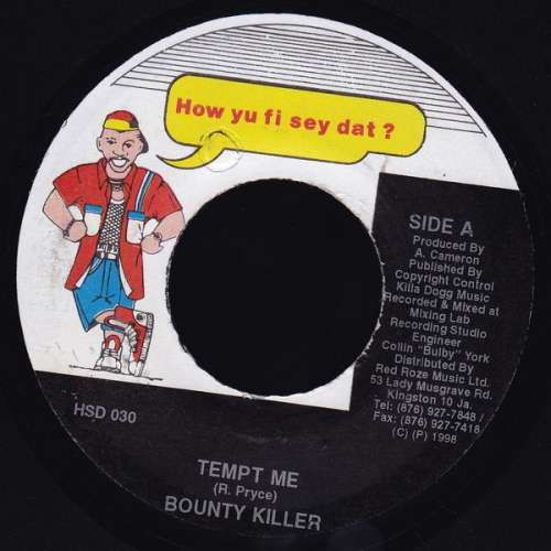 Cover Bounty Killer - Tempt Me (7) Schallplatten Ankauf